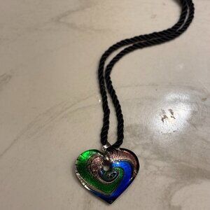 Glass Heart Necklace